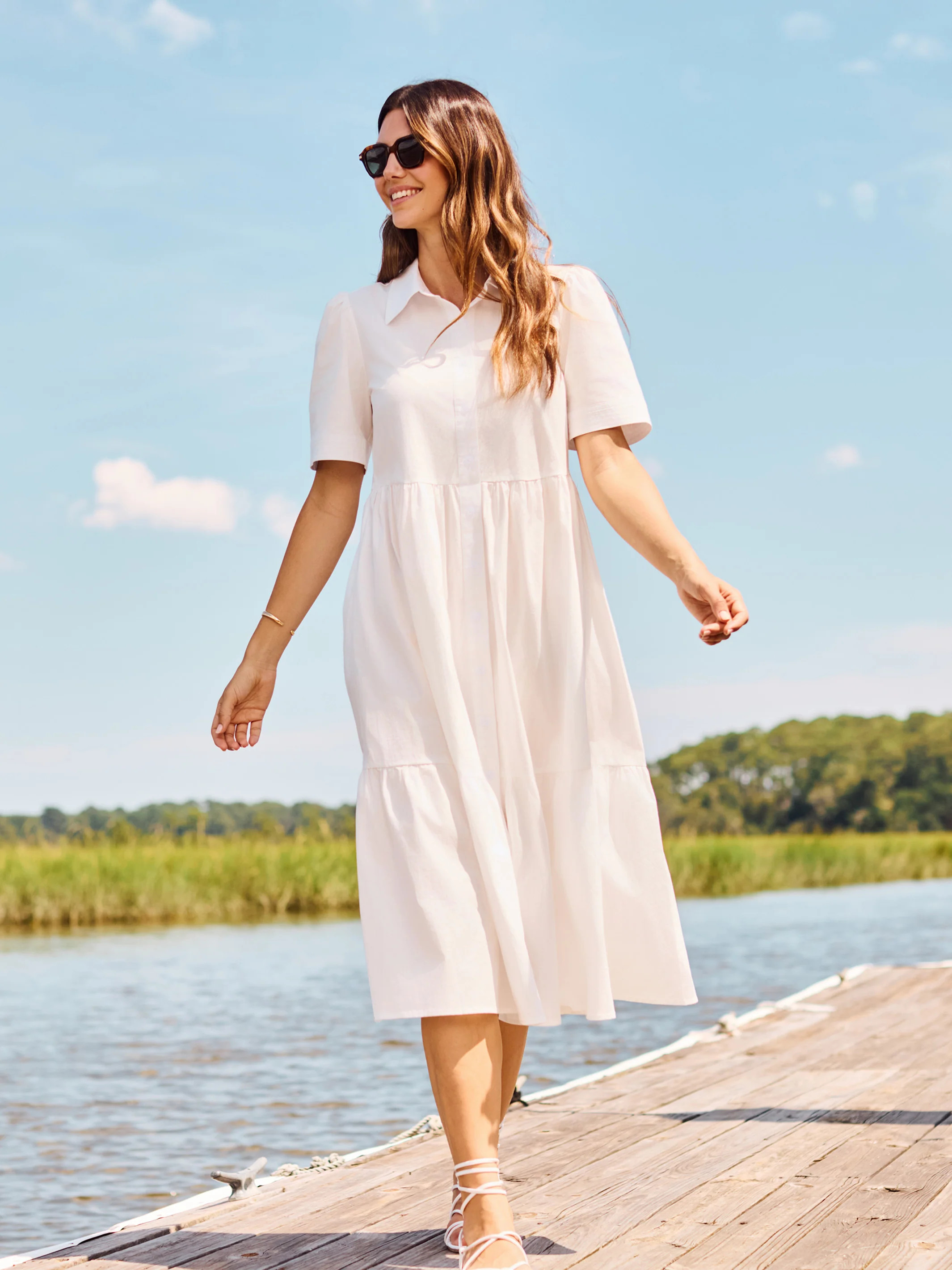Jema Dress | White | Mary Square