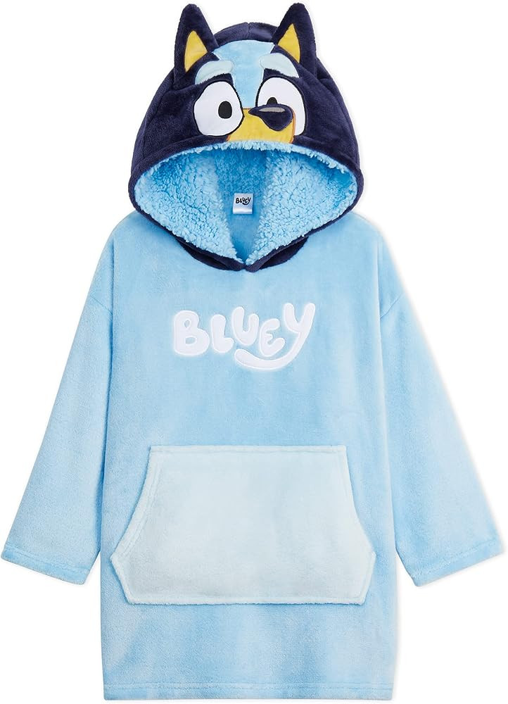 Bluey Girls Fleece Poncho - Cosy Fleece Oversized Hoodies for Kids - Gifts for Girls | Amazon (UK)