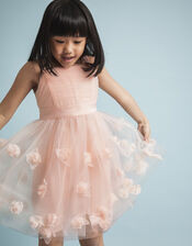 Serenata Rose 3D Dress Pink | Monsoon (UK)