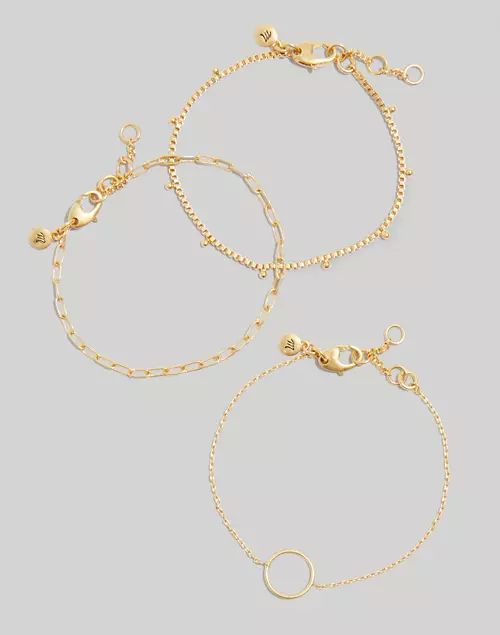 Three-Piece Dotted Bracelet Set | Madewell