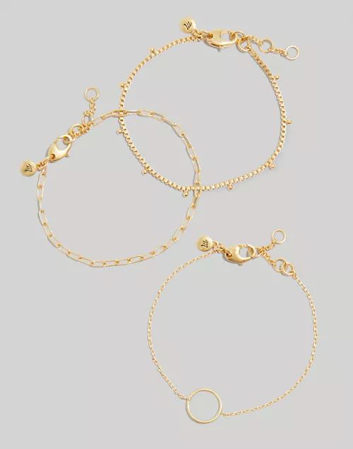 Three-Piece Dotted Bracelet Set | Madewell