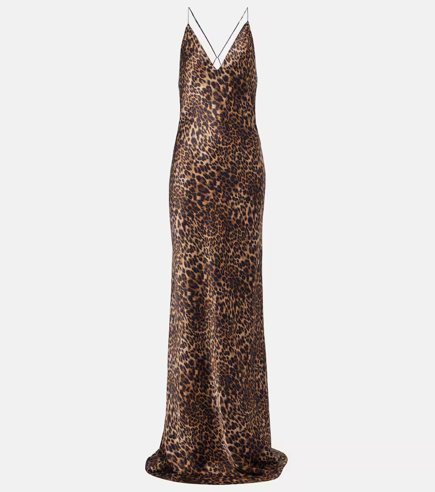 Nili Lotan Ira leopard-print silk gown | Mytheresa (DACH)