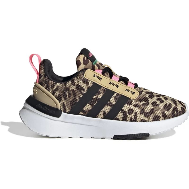 adidas Girls' Racer TR21 Leopard II Running Shoes Brown/Pink, 1.5 - Youth Running at Academy Sports | Academy Sports + Outdoors