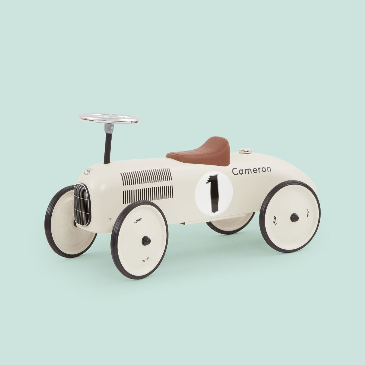 Personalised Off White Vilac Ride On Toy | My 1st Years (Global)