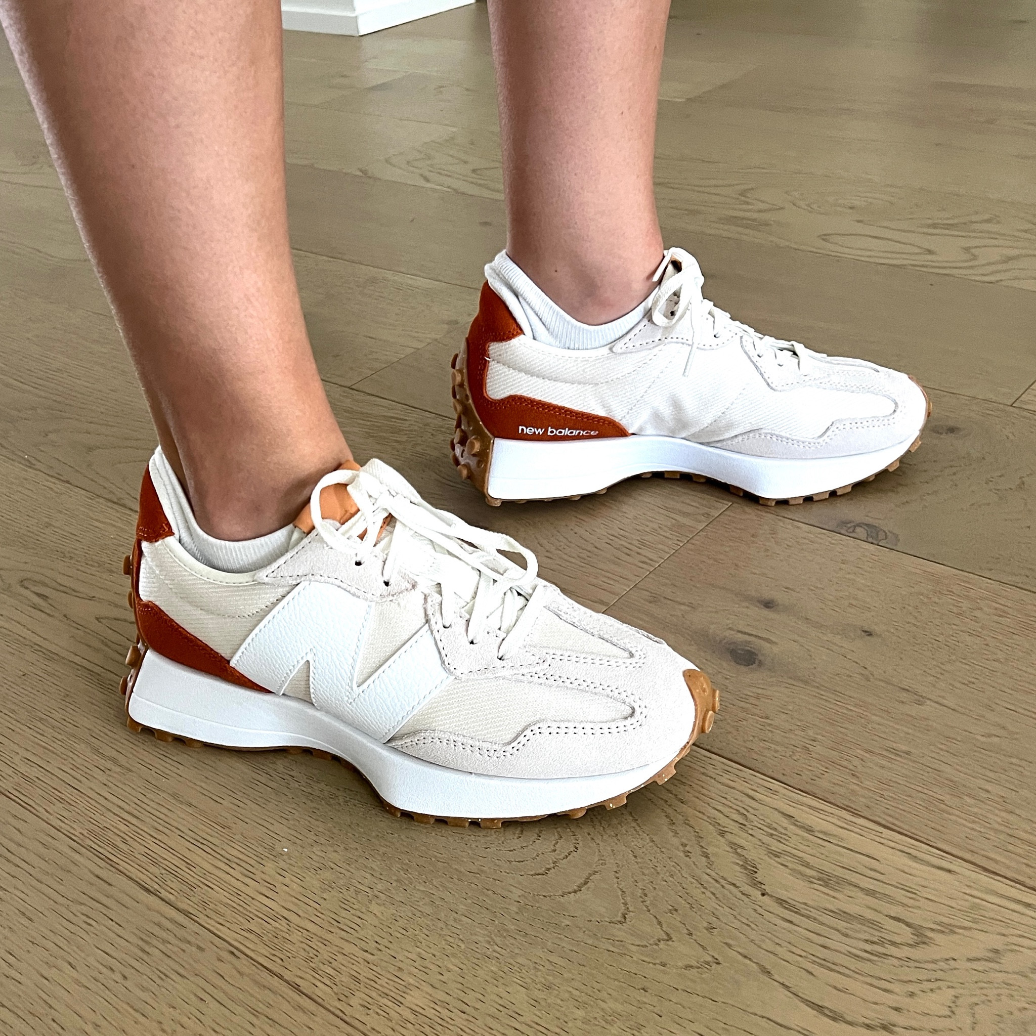 Just got these new balance 327 sneakers, tried them on and snapped a pic. INSTANT LOVE!!! I haven’t seen this retro version much yet and I’m loving it. Cute comfy sneakers that go with so many outfits! There are several colors to choose from. Sizing: my usual shoe size is 7-7.5 and I needed to size up to an 8.

#LTKFindsUnder100 #LTKStyleTip #LTKShoeCrush