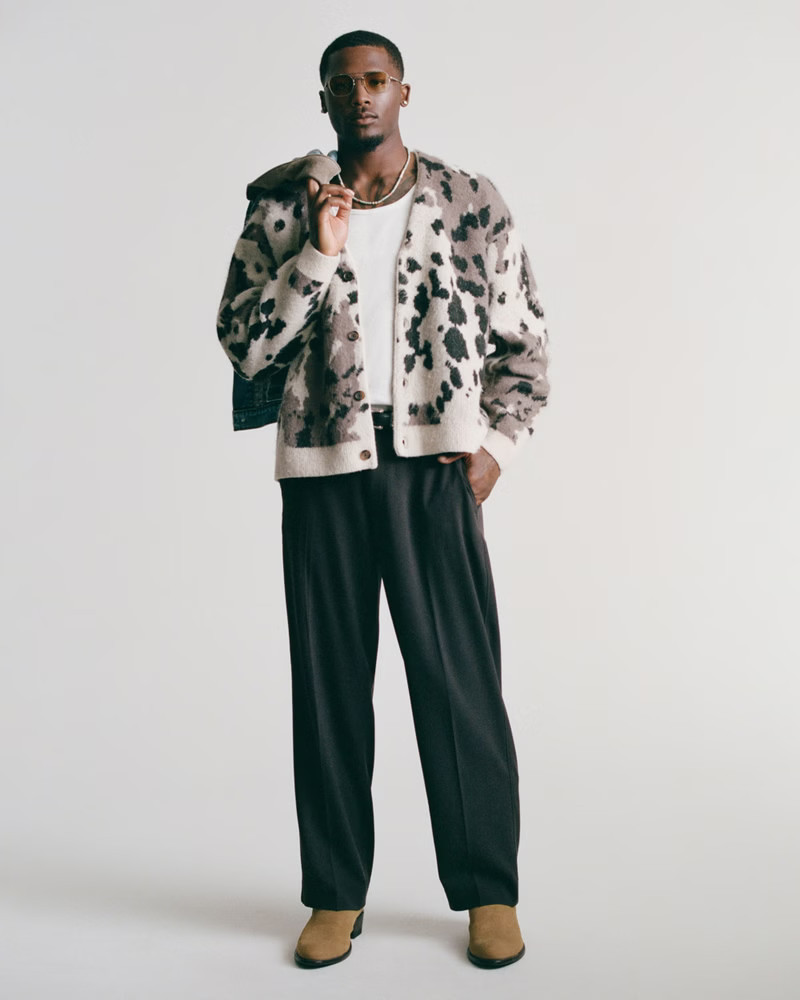 Sea Fade Relaxed Straight Pull-On Pant | Abercrombie & Fitch (US)