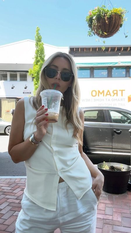 OOTD 
White linen pants are a summer must 

Small in top 
Small pants 

#LTKSeasonal #LTKStyleTip