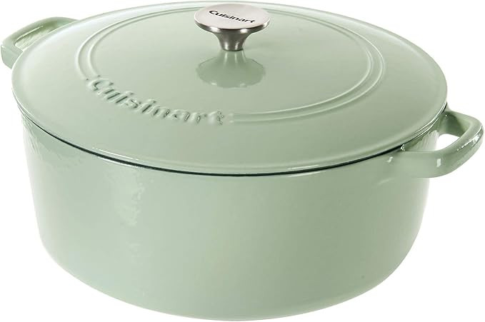 Cuisinart Cast Iron Casserole, Mint Green, 7 Quart | Amazon (US)