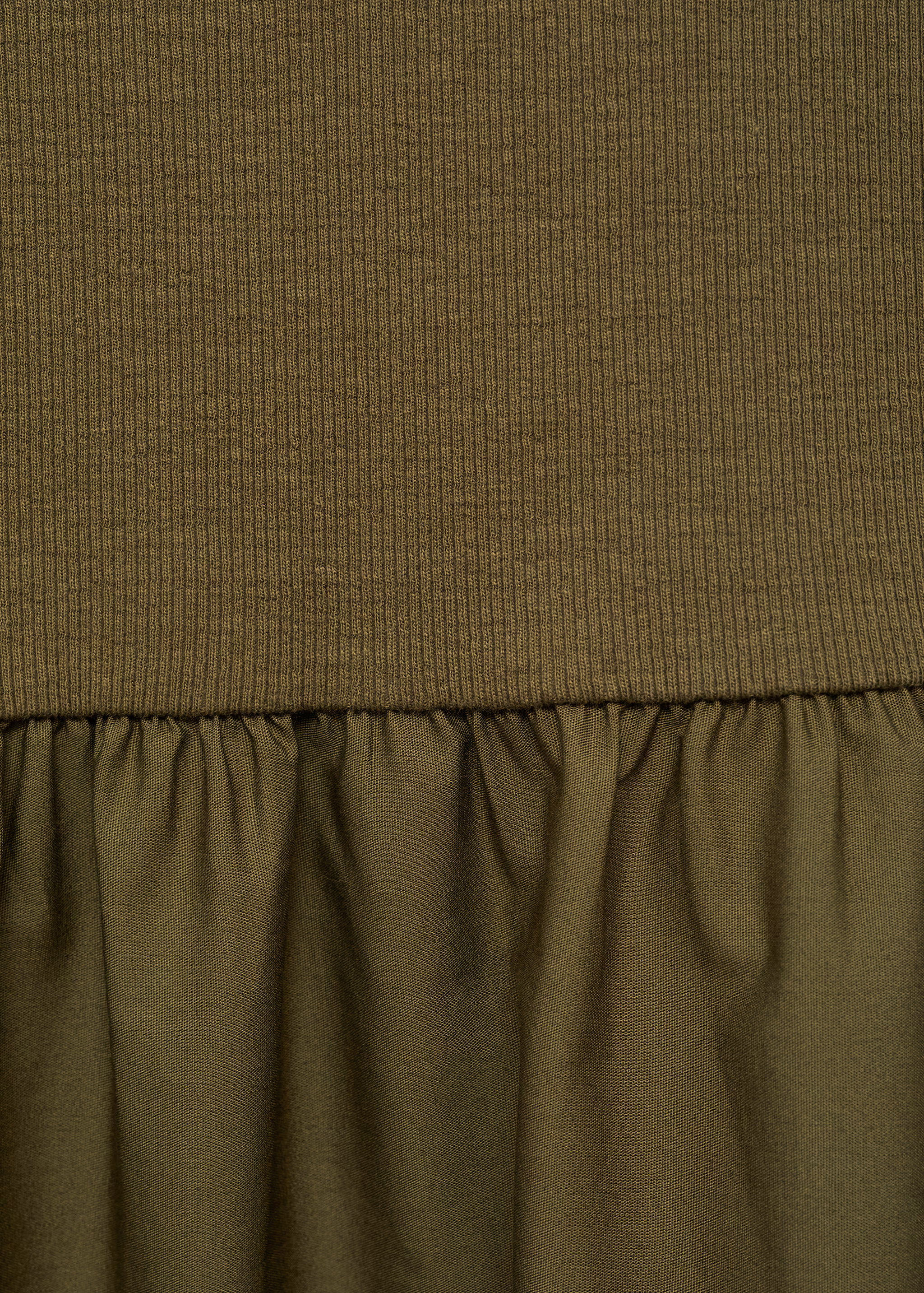 Flared dress with ruffled hem - Woman | MANGO United Kingdom | MANGO (UK)