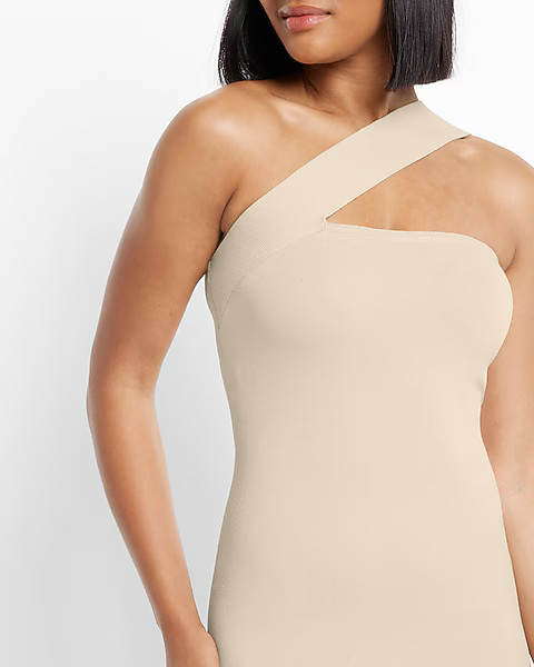 One Shoulder Midi Sweater Dress | Express