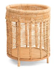 Round Decorative Basket With Feet | Marshalls