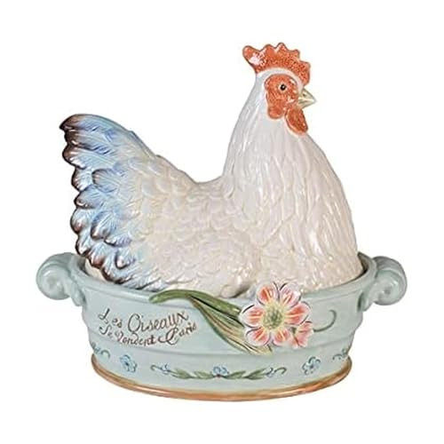 Fitz & Floyd Fitz and Floyd Toulouse Hen Covered Vegetable Serve Bowl, 11 1/4-Inch, Multicolor | Amazon (US)