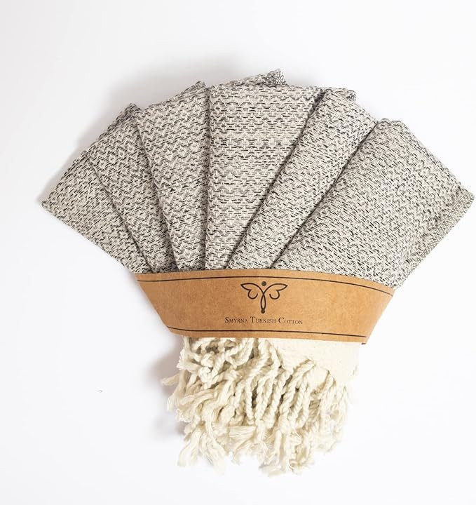 Smyrna Turkish Cotton Kitchen Dish Towels Pack of 6 | 100% Natural Cotton,12x12 Inches | Machine ... | Amazon (US)