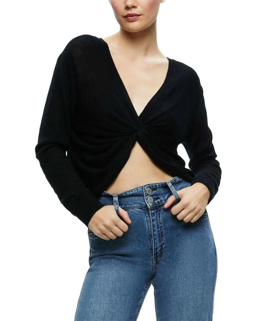 alice + olivia Akers Reversible Wool Pullover | Shop Simon