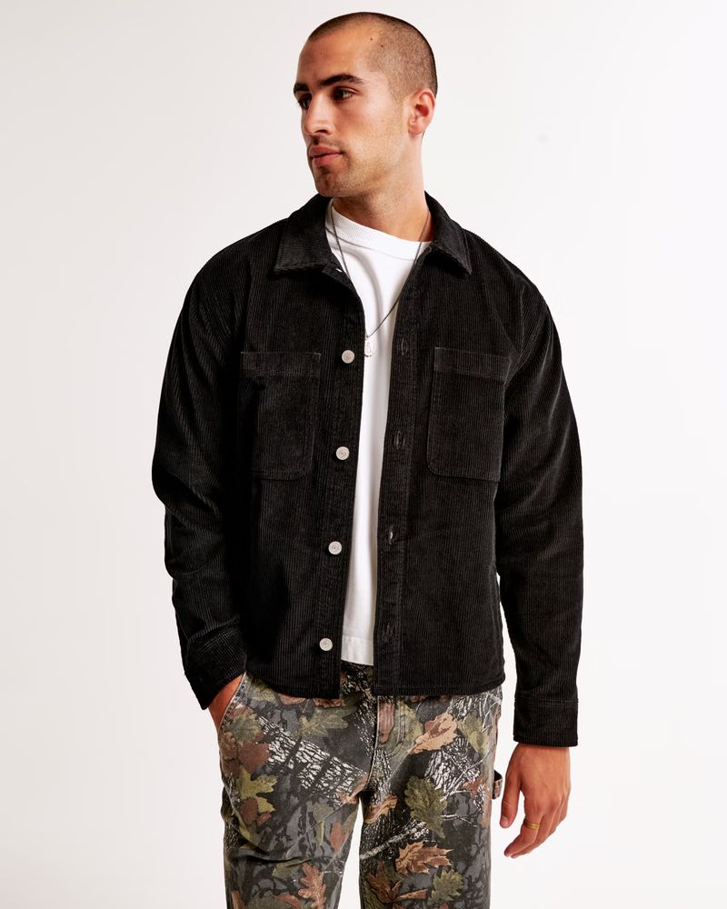 Men's Corduroy Shirt Jacket | Men's Tops | Abercrombie.com | Abercrombie & Fitch (US)