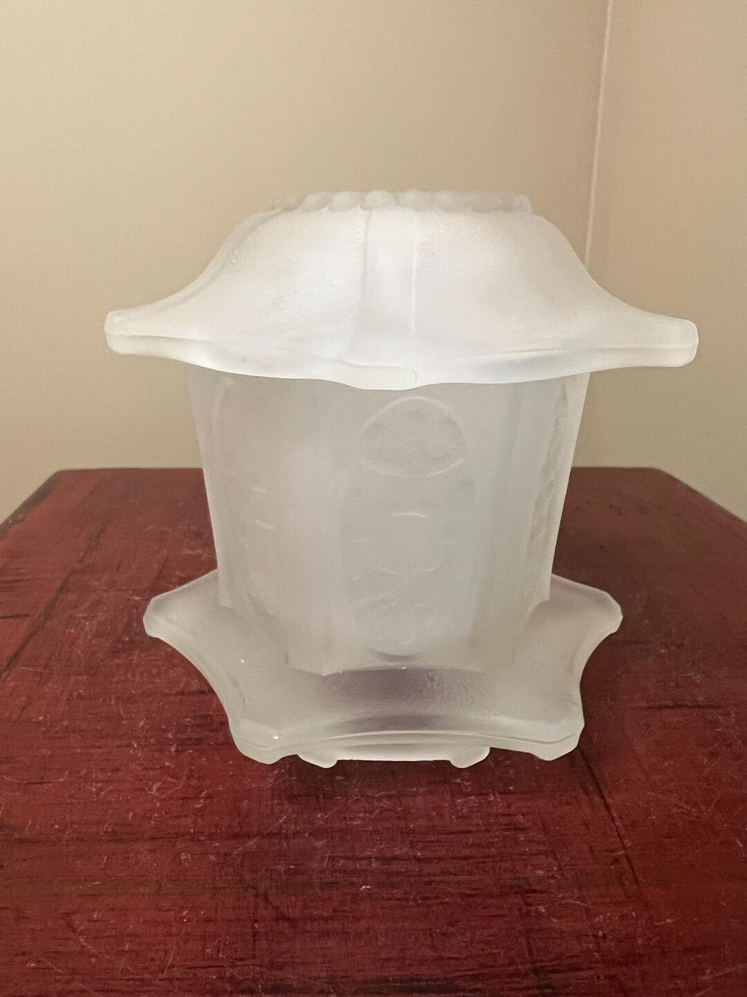 Vintage Homco Pagoda Fairy Lamp- Frosted/satin Glass - Etsy | Etsy (US)