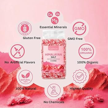 Pure Flourish® Pink Himalayan Salt (Coarse) 1kg PREMIUM UNREFINED | 100% NATURAL | GLUTEN FREE |... | Amazon (UK)