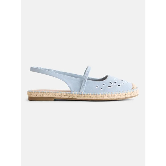 Time and Tru Women's Espadrille Slingback Shoes - Walmart.com | Walmart (US)