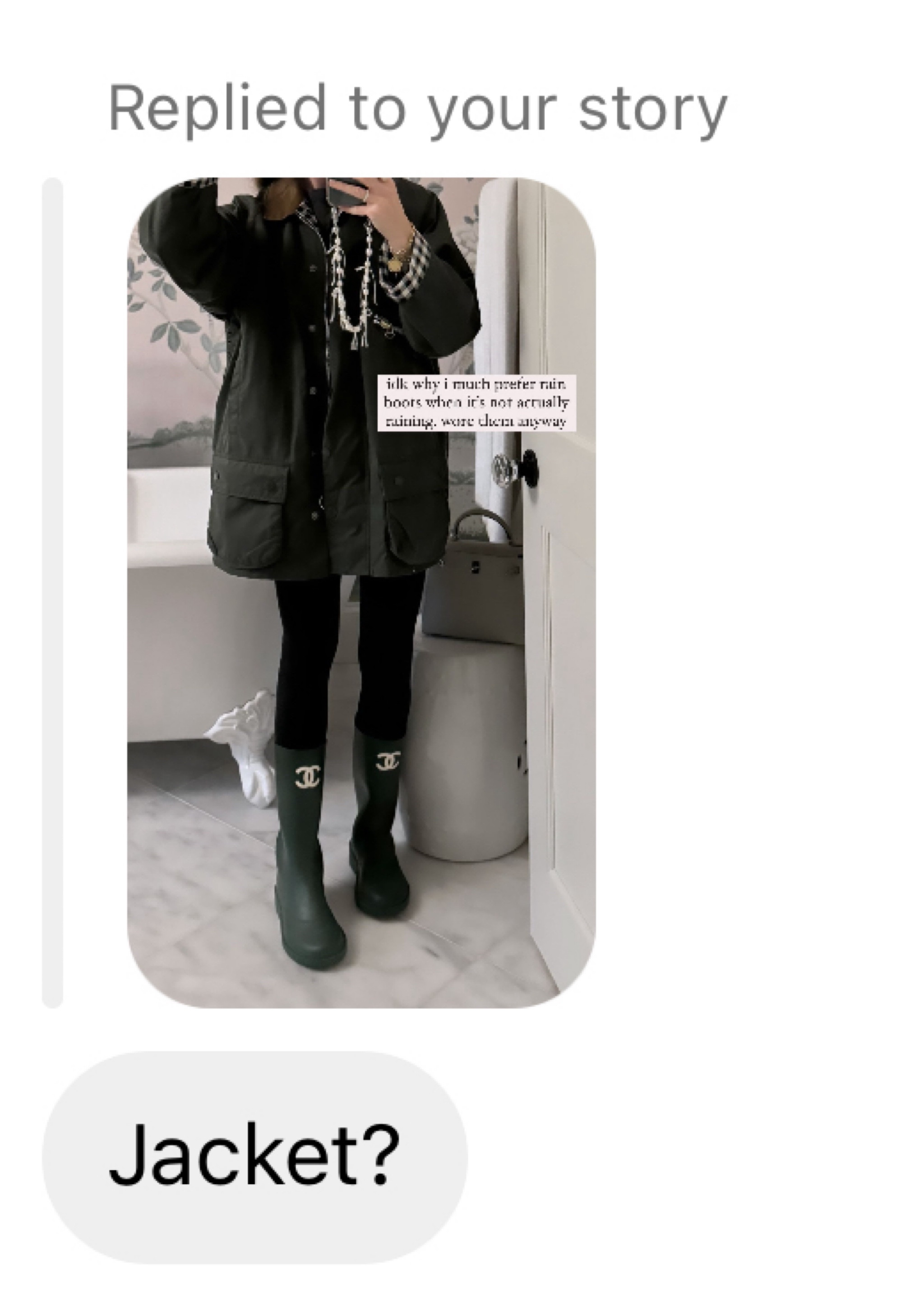 My favorite Barbour jacket. 