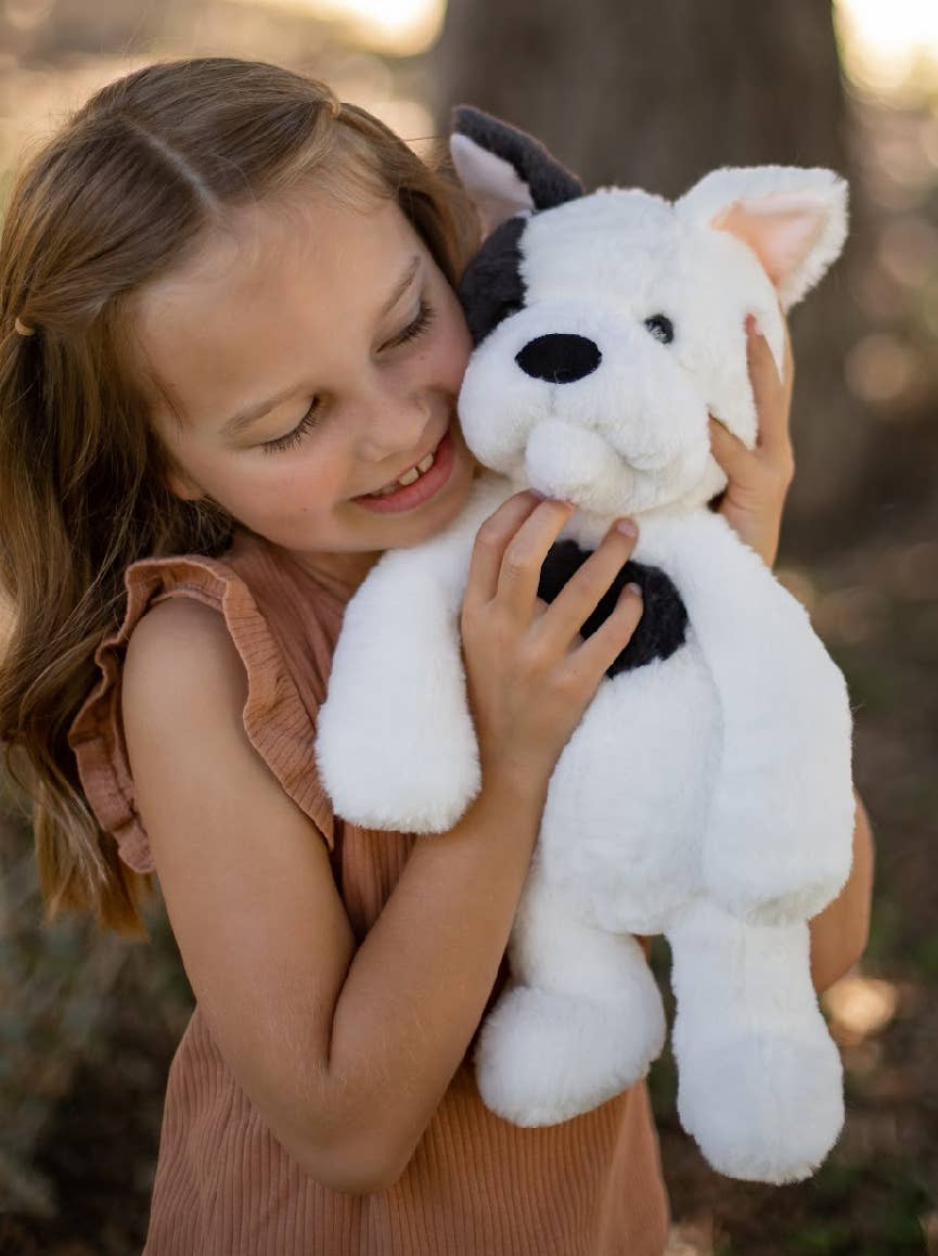 World's Softest Lushee 16 inch - Frody Frenchy Dog Plush Toy | Eco Chic Home