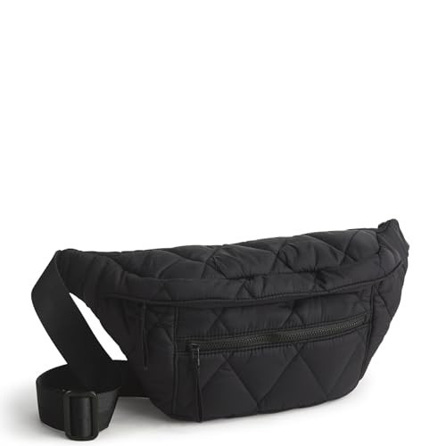 Vera Bradley Women's Featherweight Portnoy Belt Bag w/Long Strap, Moonless Night, One Size | Amazon (US)