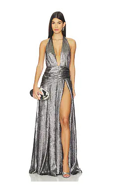 Sonya Moda Zephyr Gown in Silver from Revolve.com | Revolve Clothing (Global)