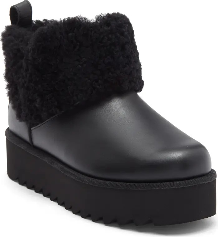 Ultra Mini Alina Curled Genuine Shearling Platform Boot (Women) | Nordstrom Rack