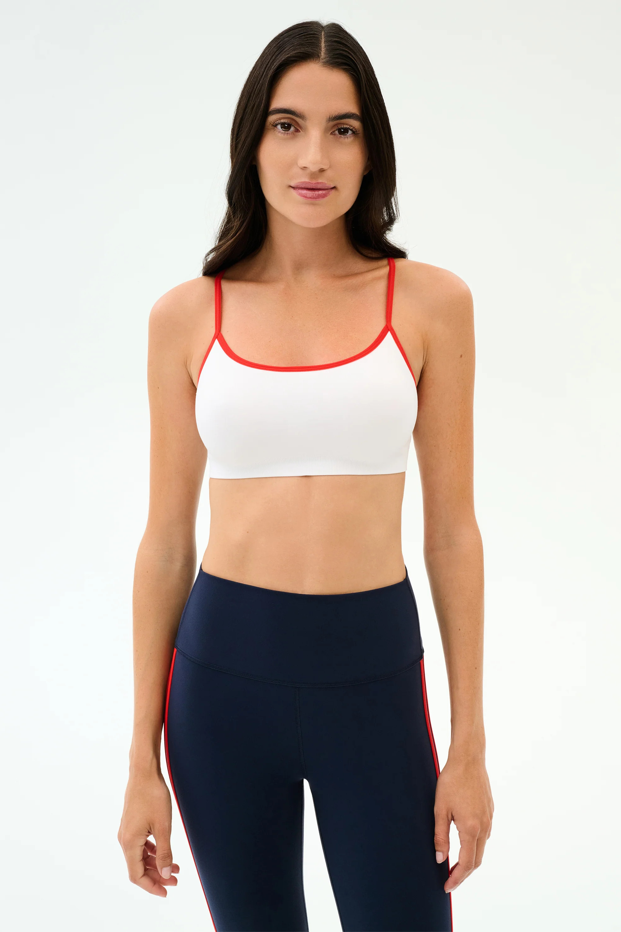 Loren Seamless Bra - White/Lotus Red | Splits59.com