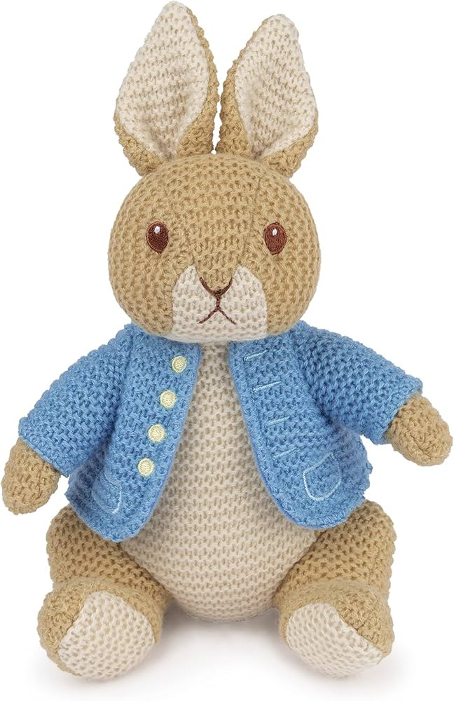 GUND Beatrix Potter Peter Rabbit Knit Plush, Stuffed Animal for Ages 1 and Up, Brown/Blue, 6.5” | Amazon (CA)