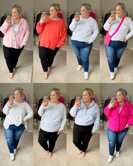 Todays random try on🤣💕 free people, lulu lemon, and Target!
Photo 1: Scout Jacket L, leggings 2X
Photo 2: XL sweatshirt, 2X leggings
Photo 3: XL tee, 22 Jeans
Photo 4: 3X tee, 22 jeans
Photo 5: XL tee, 22 Jeans
Photo 6: 20 tee, 2X leggings
Photo 7: XL/XXL sweatshirt, 2X leggings
Photo 8: 1X jacket, 22 jeans 
#plussizestyle #freepeople #curvystyle

#LTKshoecrush #LTKcurves #LTKstyletip
