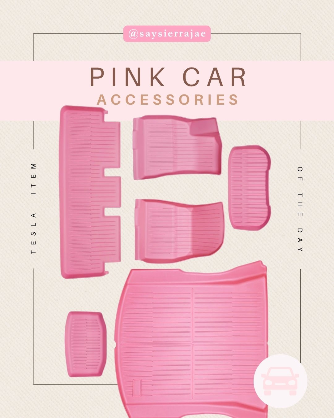 Upgraded my Tesla with these adorable pink floormats!  

 #LTKdayinmylife #LTKvlog #LTKTravel