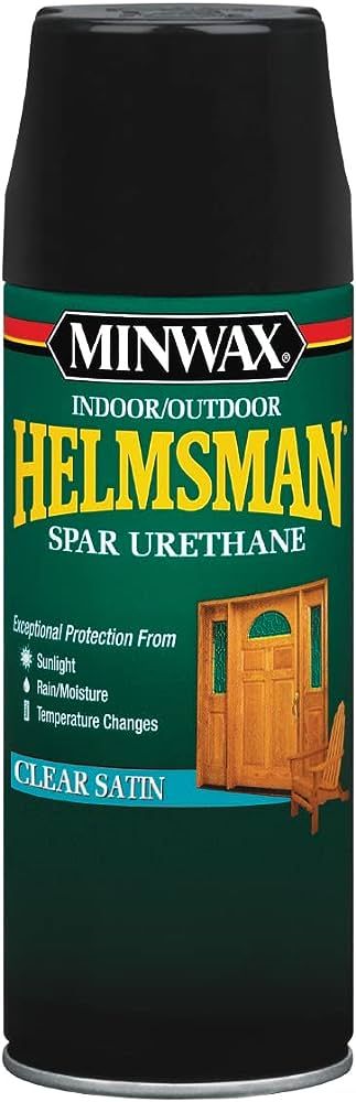 Minwax Helmsman Spar Urethane Aerosol Spray, 11.5 ounce, Satin (Packaging May Vary) | Amazon (US)