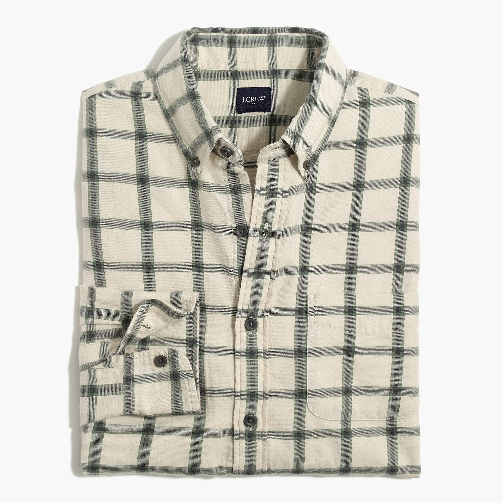 Tattersall brushed twill shirt | J.Crew Factory