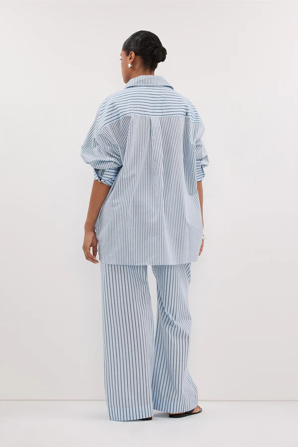 SABLE ICE BLUE SILK BLEND SHIRT | DISSH