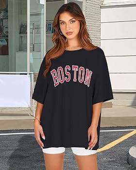 Womens Oversized Tshirt Graphic Tees Crew Neck Summer Short Sleeve Loose Fit Tops 2026 | Amazon (US)