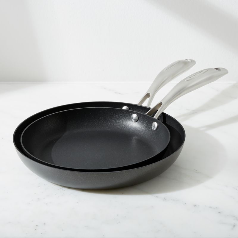 SCANPAN PRO IQ Fry Pans, Set of 2 + Reviews | Crate & Barrel | Crate & Barrel