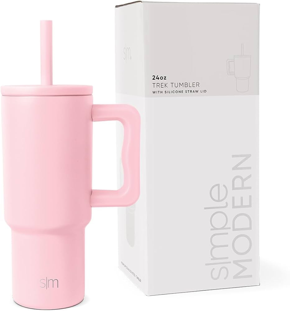 Simple Modern Kids 24 oz Tumbler with Handle and Silicone Straw Lid | Spill Proof and Leak Resist... | Amazon (US)
