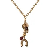 Jessica Simpson Horseshoe Western Charm Necklace with 18" Chain and 3" Extender | Walmart (US)