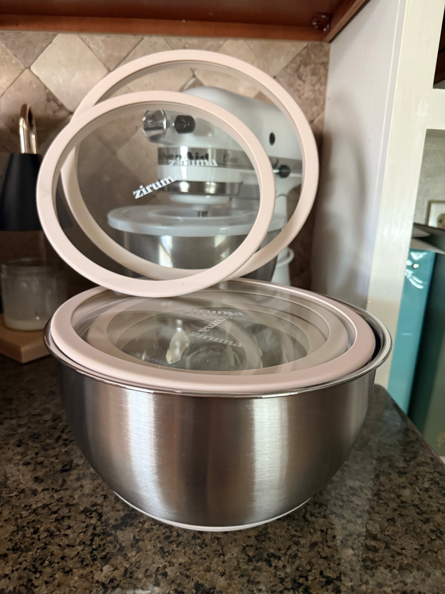 Stainless mixing bowls with glass lids! 

#LTKfoodie #LTKdayinmylife #LTKHome