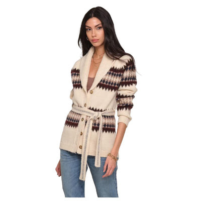 Jessi Stripe Cardi Sweater JM / IVORY | Denny's