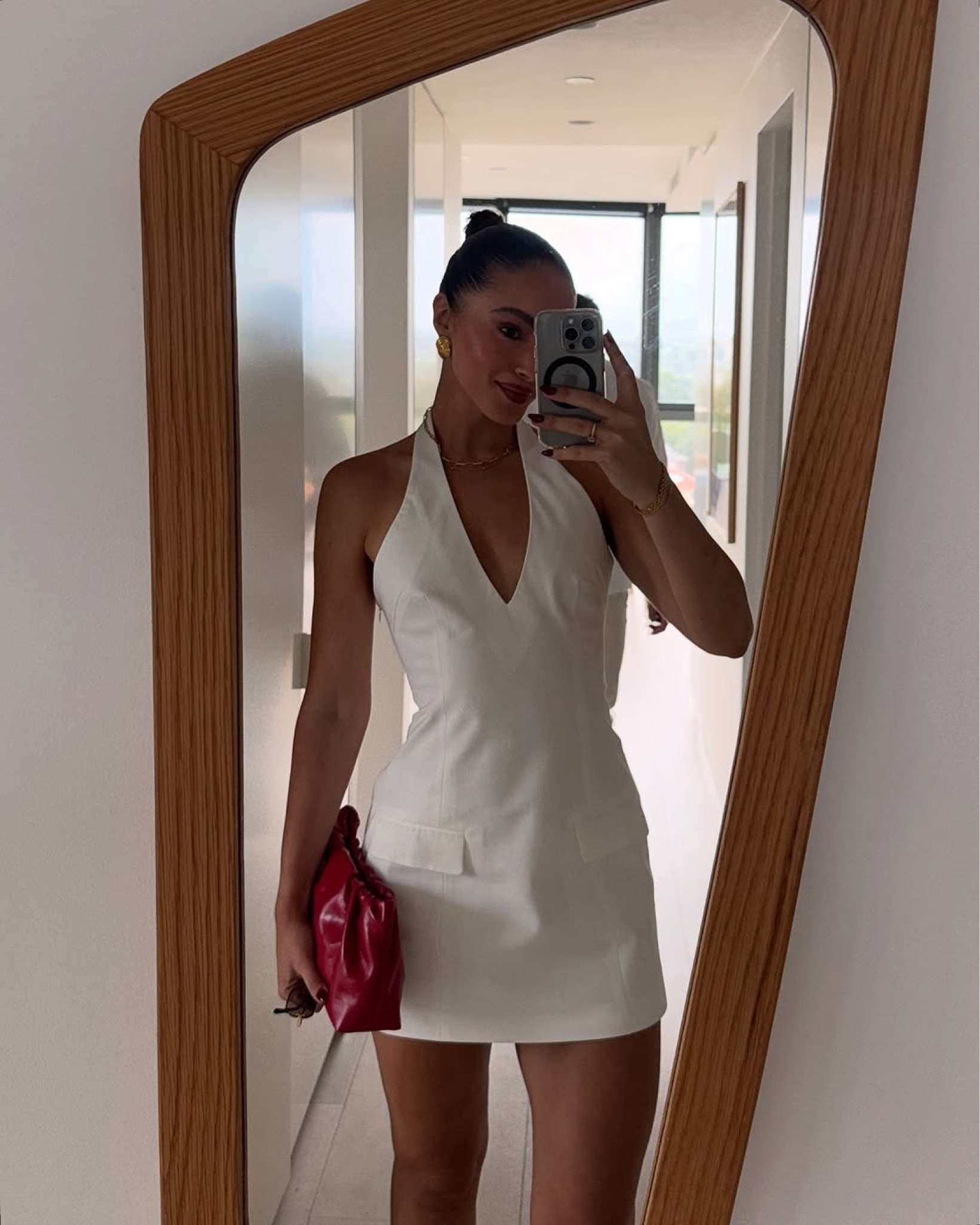 White halter-neck mini dress from Henne is perfect for summer days 🤍

#LTKaustralia #LTKFashionMonth #LTKsummer