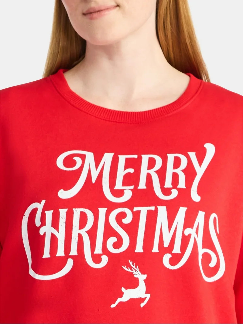 Women's Christmas Christmas Flair Graphic Fleece from Holiday Time, Sizes S-XXXL | Walmart (US)