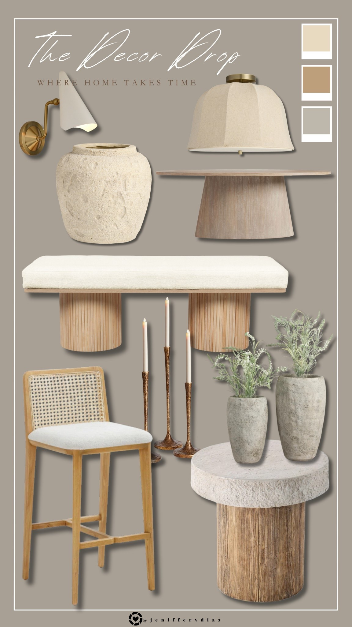 The Decor Drop Fridays

Gold wall sconce
Textured stone vase
Linen dome table lamp
Wooden bench with boucle seat
Cane bar stool
Rustic candle holders
Concrete planters
Stone & wood side table


#LTKHome #LTKStyleTip #LTKBeauty
