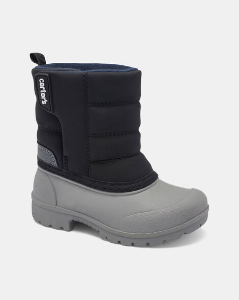Toddler Boy Snow Boots - Grey | Carter's Inc