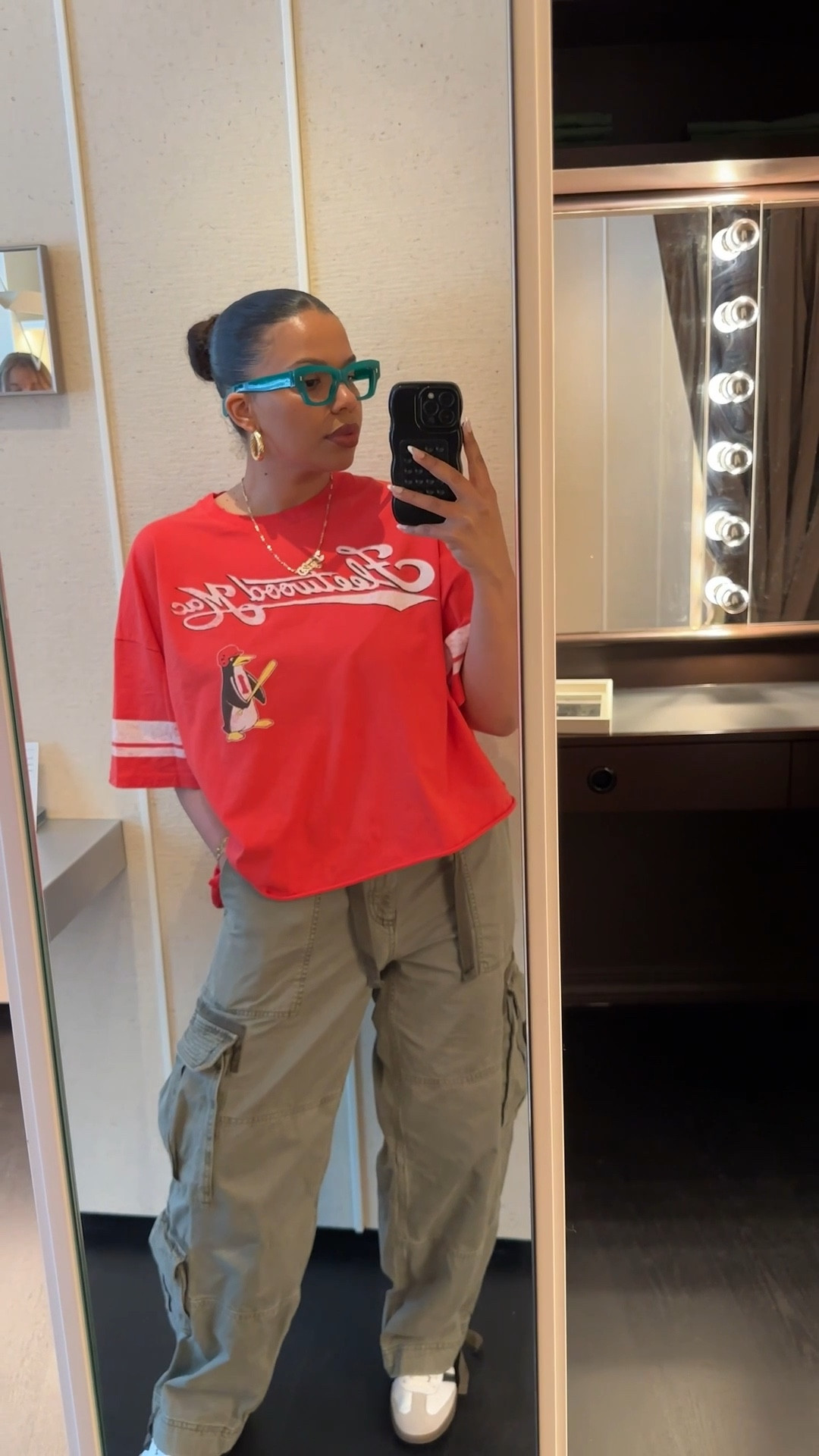 Summer outfit: graphic tshirt, Abercrombie cargos, adidas sambas 

#LTKStyleTip #LTKSeasonal #LTKMidsize