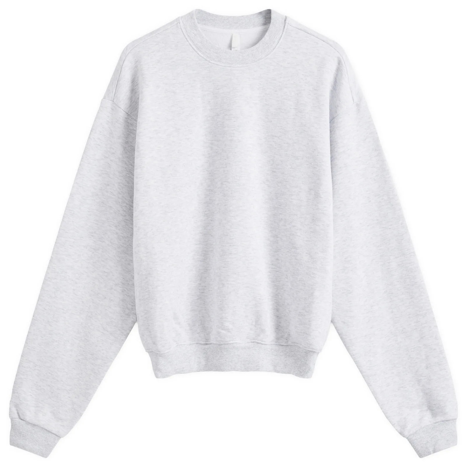 SKIMS Women's Cotton Fleece Classic Crew Sweat in Light Heather Grey, Size X-Large | END. Clothing