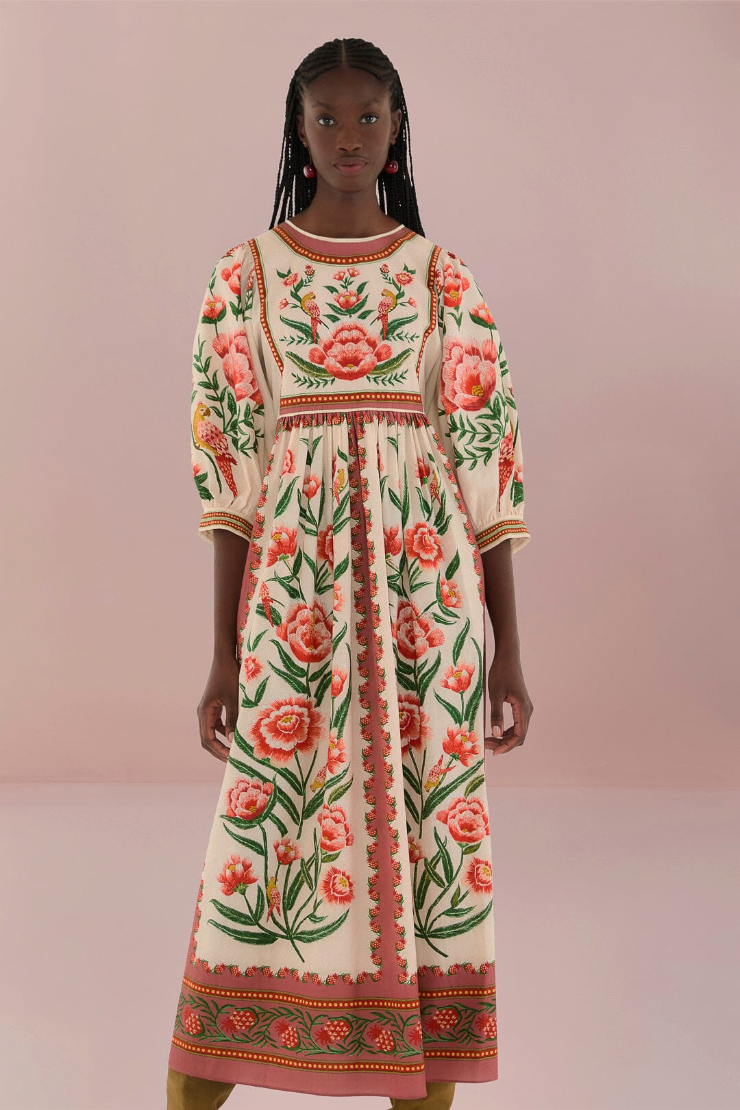 Off-White Ainika Delicate Maxi Dress | FarmRio (US)