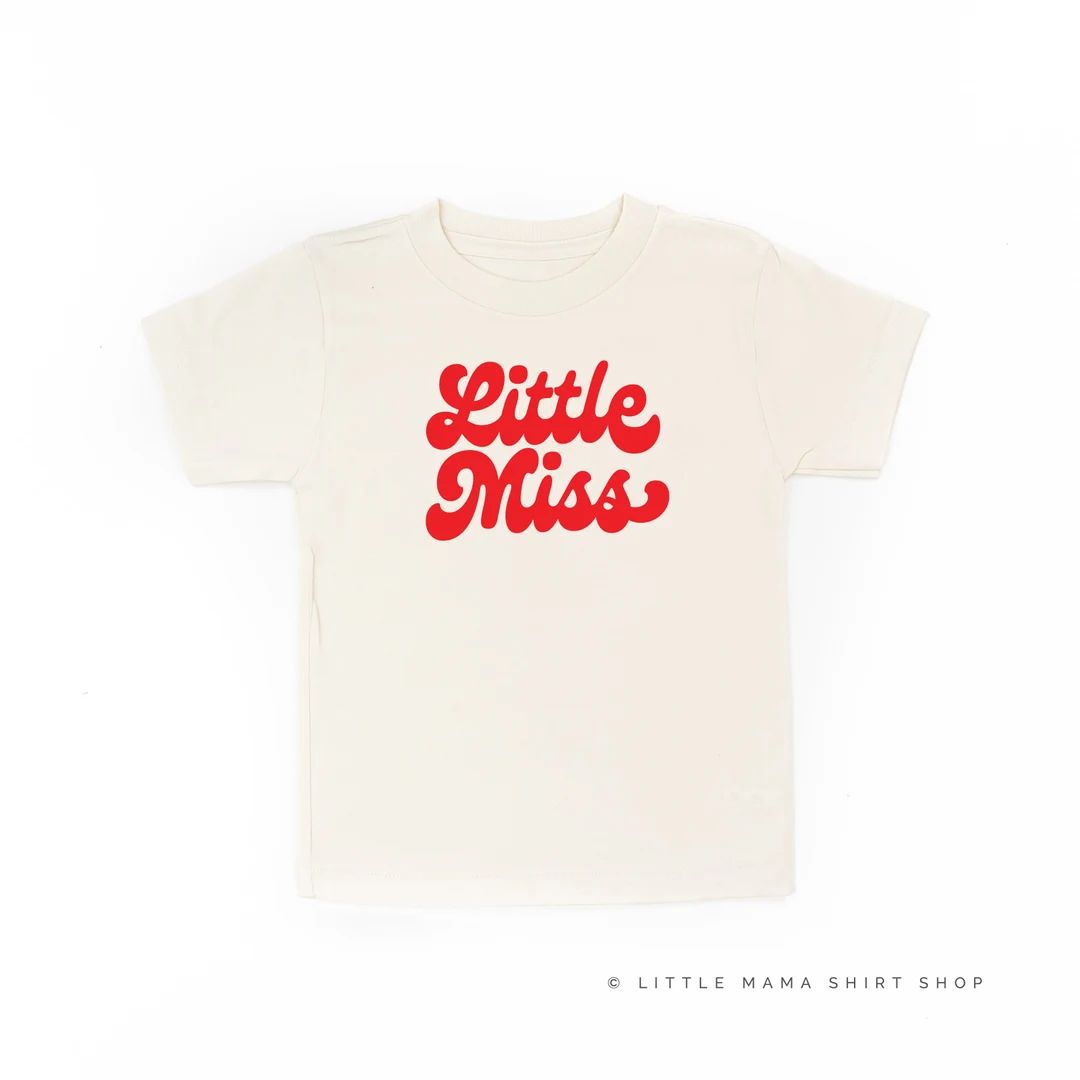 Little Miss Short Sleeve Child Shirt Kids Valentine Shirts Valentine's Day Shirt Valentine Graphi... | Etsy (US)