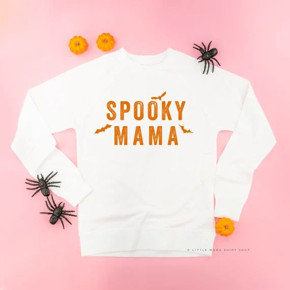 Spooky Mama | Lightweight Sweater | Long Sleeve Halloween Shirt | Halloween Graphic Tee | Fall Sh... | Etsy (US)