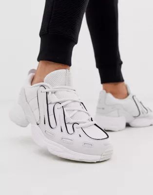 adidas Originals EQT Gazelle sneakers in triple white | ASOS US